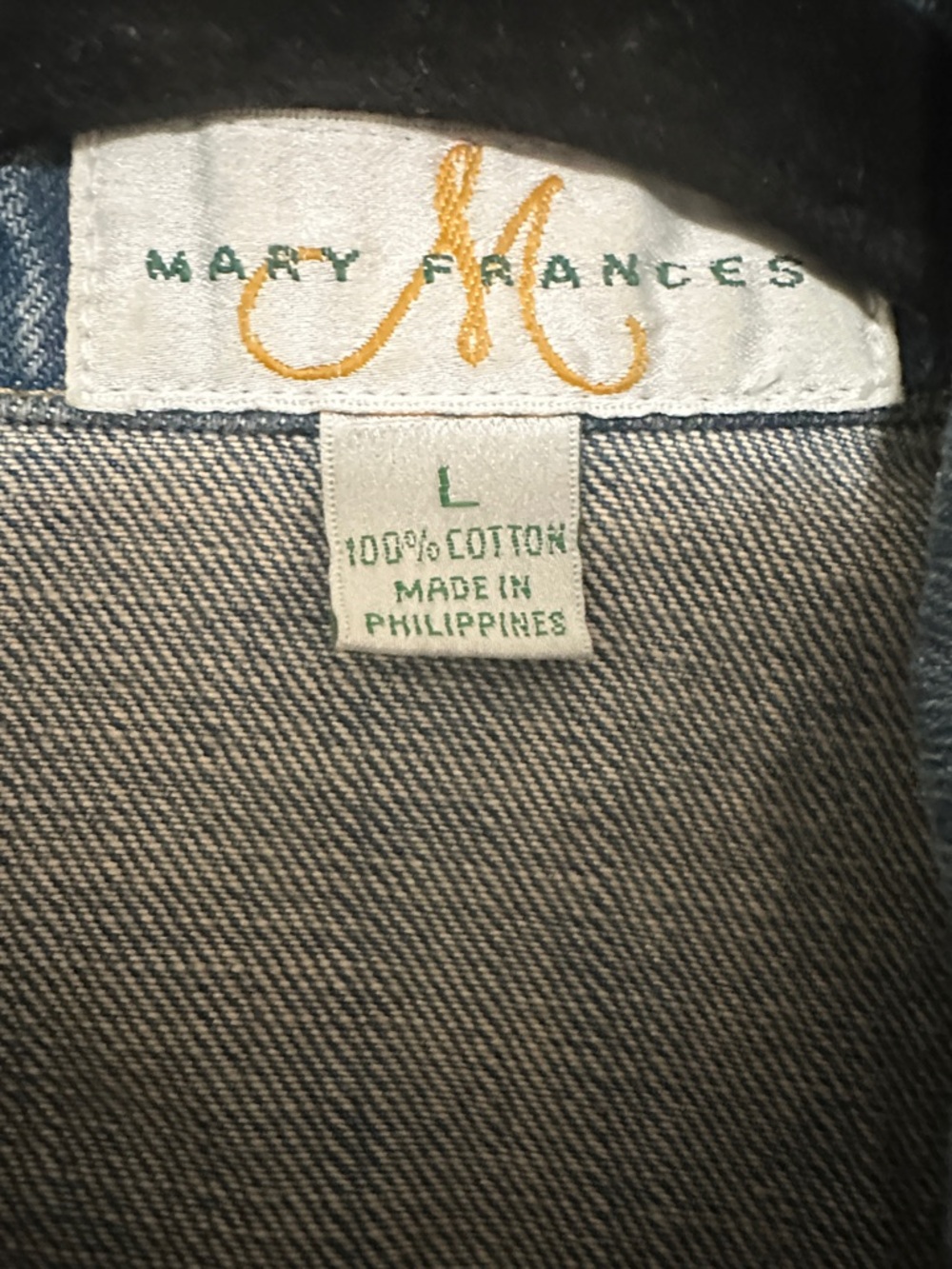 Mary Frances Blue Denim Jacket with Turquoise and Multicolor Embellishments - Picture 5 of 13